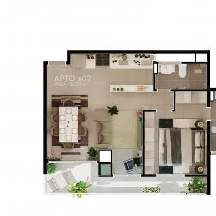 Buy this 2 bed apartment on Rua Pará 902 in Água Verde, Curitiba - PR
