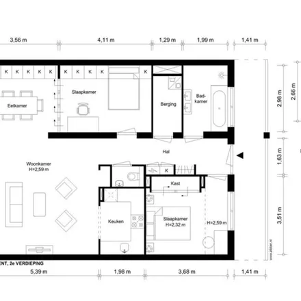 Rent this 3 bed apartment on Afroditekade 147 in 1076 DZ Amsterdam, Netherlands