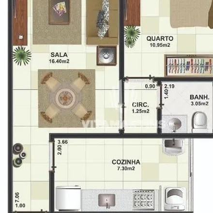 Buy this 1 bed apartment on South Cabo Frio in Avenida Júlia Kubitschek, Centro