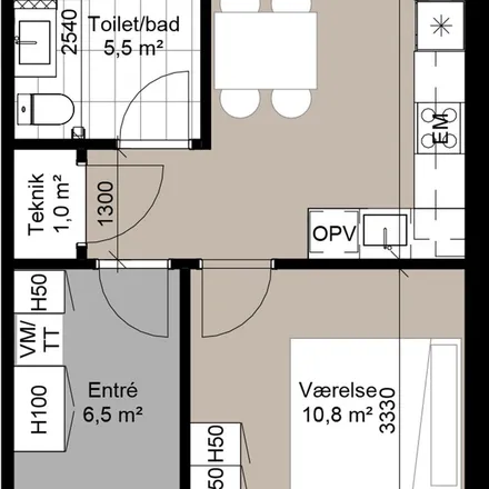 Rent this 3 bed apartment on Hedehuse in Hjortholmvej 60, 9530 Støvring