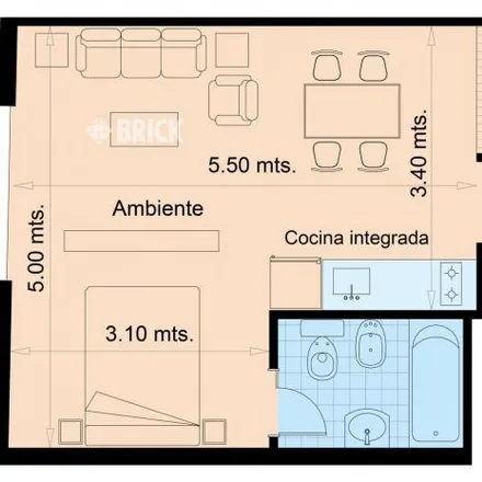 Buy this studio apartment on Villarroel 1350 in Villa Crespo, C1414 AKA Buenos Aires