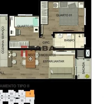 Buy this 2 bed apartment on Condomínio Residencial Jatobá in Rua Antônio Gonçalves Dias 580, Vargem Grande