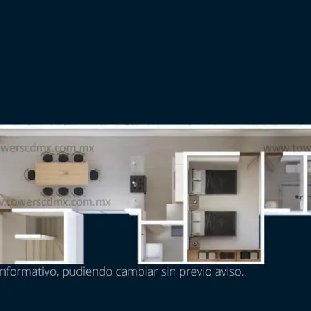 Buy this 3 bed apartment on CONAMAT Narvarte in Calle Uxmal 182, Colonia Narvarte Poniente