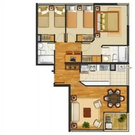Buy this 3 bed apartment on Avenida La Marina 1400 in 892 0099 San Miguel, Chile