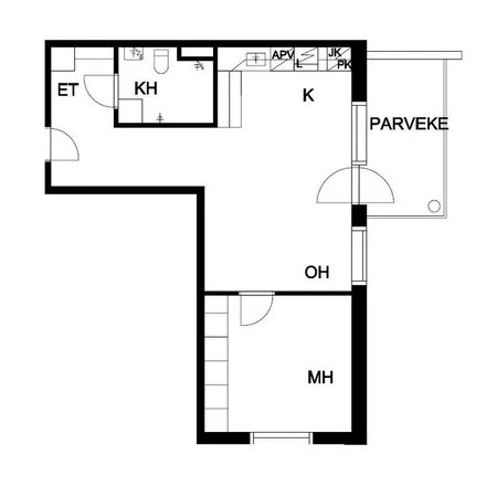 Rent this 2 bed apartment on Kiltakallio 13 in 02770 Espoo, Finland