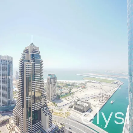 Rent this 1 bed apartment on Cayan Tower in Marina Walk, Dubai Marina