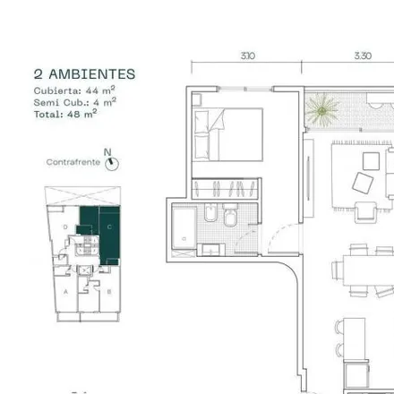 Buy this 1 bed apartment on Franklin Delano Roosevelt 2444 in Belgrano, C1428 AAU Buenos Aires