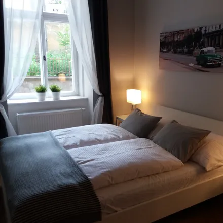 Rent this 1 bed apartment on Varšavská 715/36 in 120 00 Prague, Czechia