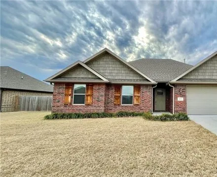 Rent this 3 bed house on 611 Captain Reid Ln in Prairie Grove, Arkansas