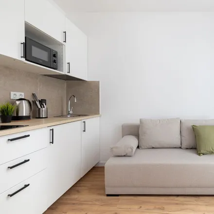 Rent this studio apartment on Cybernetyki 15 in 02-677 Warsaw, Poland