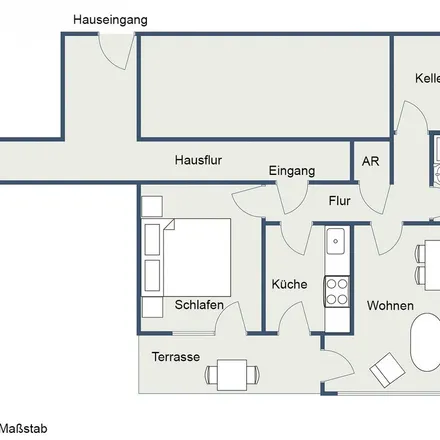 Rent this 2 bed apartment on Fröbelstraße 2 in 51643 Gummersbach, Germany