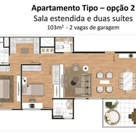 Buy this 2 bed apartment on Rua Guararapes 1880 in Portão, Curitiba - PR