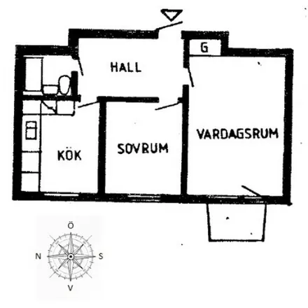 Rent this 2 bed apartment on Köpmangatan in 735 35 Surahammar, Sweden