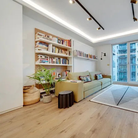 Rent this studio apartment on Burnelli Building in 352 Queenstown Road, London