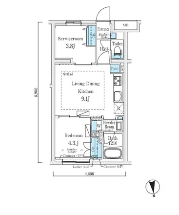 Image 2 - unnamed road, Minamidai 4-chome, Nakano, 168-0062, Japan - Apartment for rent