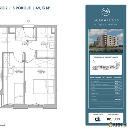 Buy this 3 bed apartment on Dąbska 14 in 31-571 Krakow, Poland