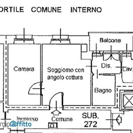 Rent this 1 bed apartment on Via Venti Settembre 22 in 10121 Turin TO, Italy