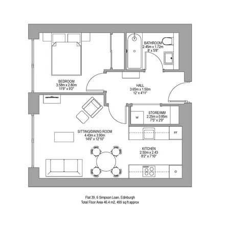 Image 5 - 14 Simpson Loan, City of Edinburgh, EH3 9GQ, United Kingdom - Apartment for rent