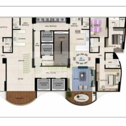 Buy this 3 bed apartment on Escola Professor Nilo Pereira in Estrada do Arraial 4900, Casa Amarela
