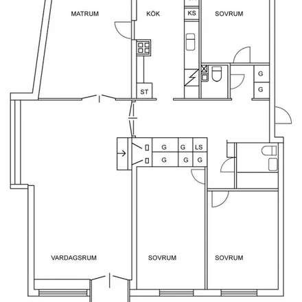 Rent this 5 bed apartment on Skogskyrkogården in Klovsten, Landsvägsgatan