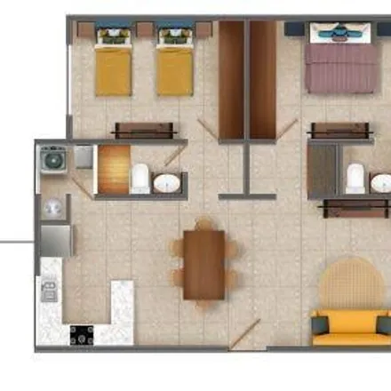 Buy this 2 bed apartment on Calle Honduras in Mundo Habitatt, 77724 Playa del Carmen