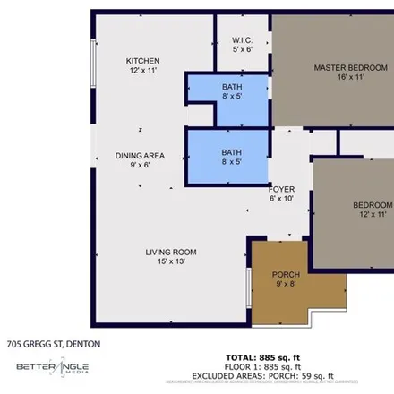Image 3 - Mounts House, Gregg Street, Denton, TX 76201, USA - Apartment for rent