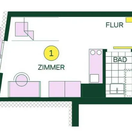 Rent this 1 bed apartment on Heinrich-Fuchs-Straße 110 in 69126 Heidelberg, Germany