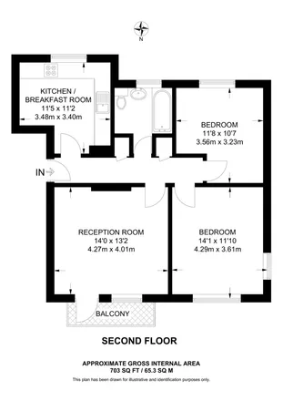 Image 3 - Vincent House, Burlington Road, London, KT3 4NX, United Kingdom - Apartment for rent