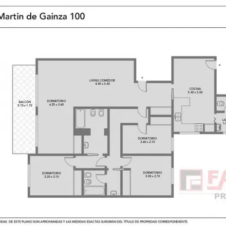 Buy this 3 bed apartment on Martín de Gainza 60 in Caballito, C1424 CEL Buenos Aires