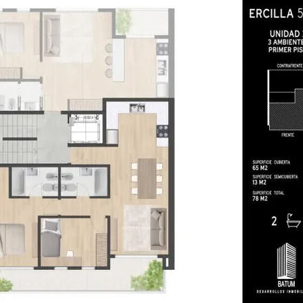 Buy this 2 bed apartment on Ercilla 5824 in Liniers, C1407 DZT Buenos Aires