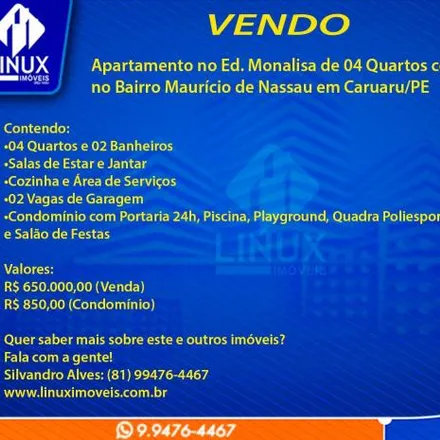 Image 1 - Rua Gonçalves Dias, Mauricio de Nassau, Caruaru - PE, 55012-670, Brazil - Apartment for sale