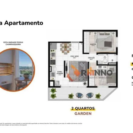 Buy this 2 bed apartment on Rua Paulo Kulik 182 in Santa Cândida, Curitiba - PR