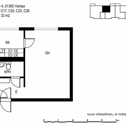 Rent this 1 bed apartment on Sauvatie 6-4 in 01360 Vantaa, Finland