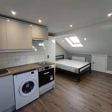 Rent this studio apartment on Neasden Lane in Dudden Hill, London