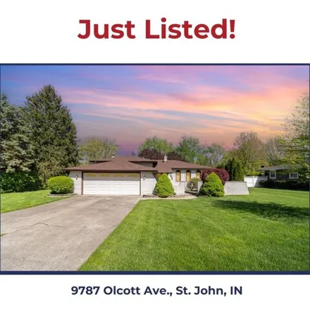 Buy this 3 bed house on 9787 Olcott Ave in Saint John, Indiana