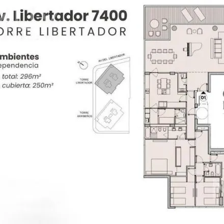 Buy this 4 bed apartment on Avenida Del Libertador 7380 in Núñez, C1429 BMC Buenos Aires
