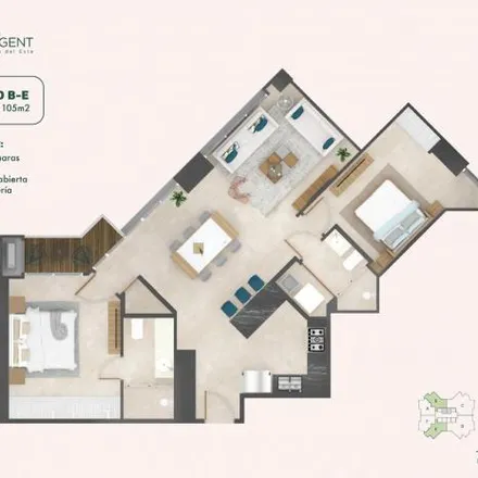 Rent this 2 bed apartment on Financial Park Tower in Avenida de la Rotonda, 0816