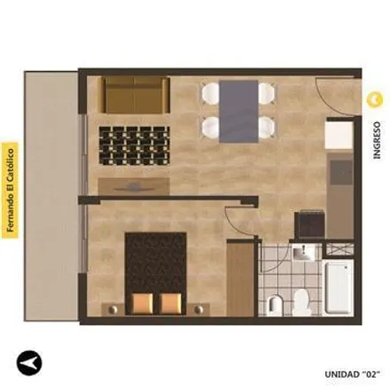 Buy this 1 bed apartment on Río de Janeiro 969 in Echesortu, Rosario