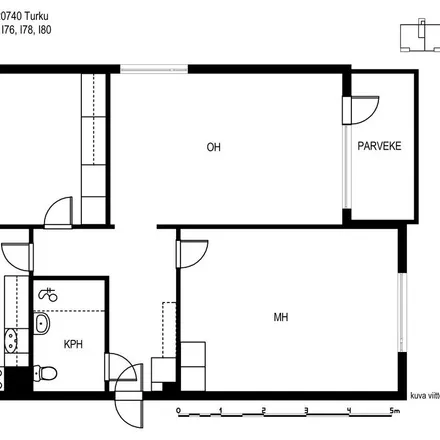 Rent this 3 bed apartment on Lauklähteenkatu 7 ABCD in 20740 Turku, Finland