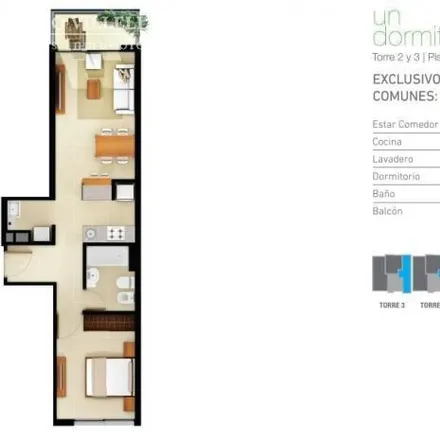 Buy this 1 bed apartment on 7881 in Avenida Carlos Pellegrini, Cinco Esquinas