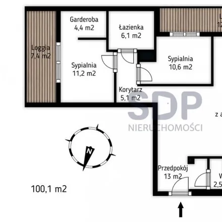 Buy this 3 bed apartment on Browarna in 50-304 Wrocław, Poland