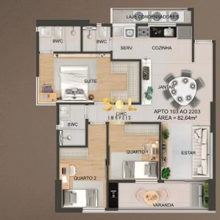 Buy this 3 bed apartment on Rua General Artur Oscar 112 in Encruzilhada, Recife -