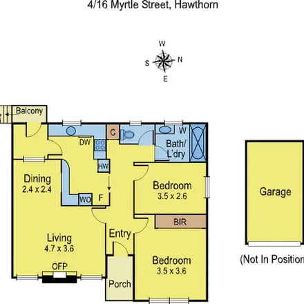 Rent this 2 bed apartment on Myrtle Street in Hawthorn VIC 3122, Australia