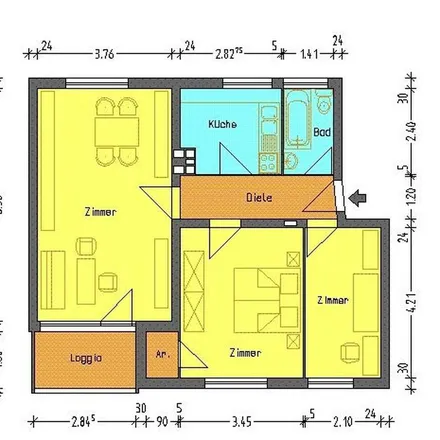 Rent this 3 bed apartment on Wesenberger Ring 8 in 12359 Berlin, Germany