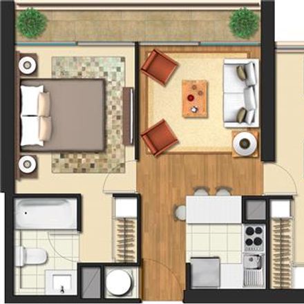 Rent this 2 bed apartment on Filomena Soto 35 in 824 0000 La Florida, Chile