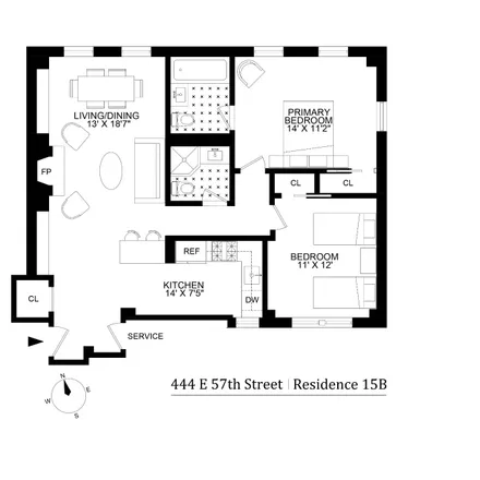 Image 8 - 444 East 57th Street, New York, NY 10022, USA - Apartment for rent