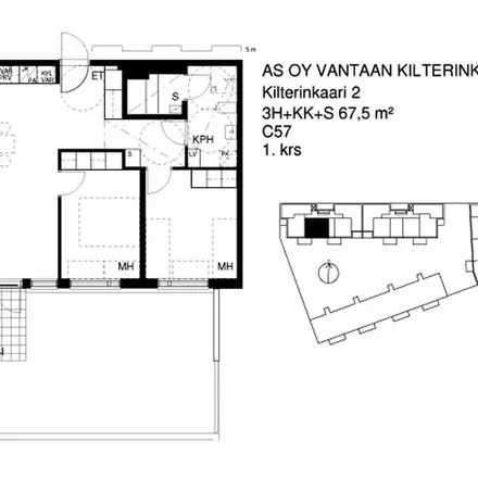 Image 1 - As Oy Vantaan Kilterinkaari 2, Kilterinkaari 2, 01600 Vantaa, Finland - Apartment for rent