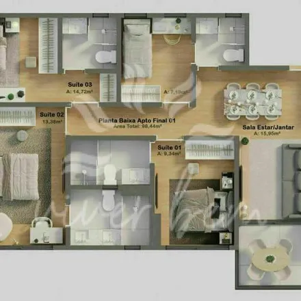 Buy this 3 bed apartment on Rua Themístocles da Costa Brito in Jardim Oceania, João Pessoa - PB