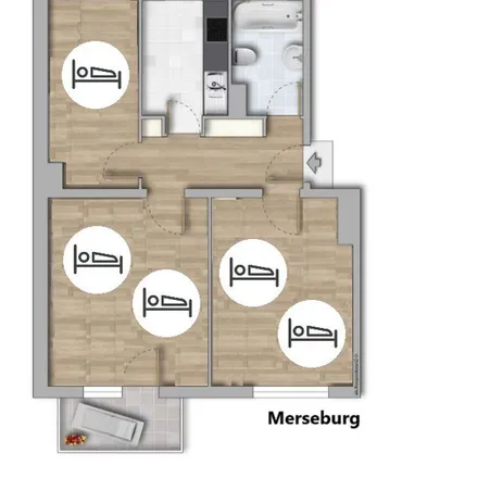 Image 6 - Arthur-Scheibner-Straße 31, 06217 Merseburg, Germany - Apartment for rent