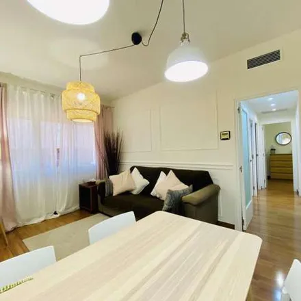 Rent this 3 bed apartment on Carrer de Violant d'Hongria Reina d'Aragó in 08001 Barcelona, Spain